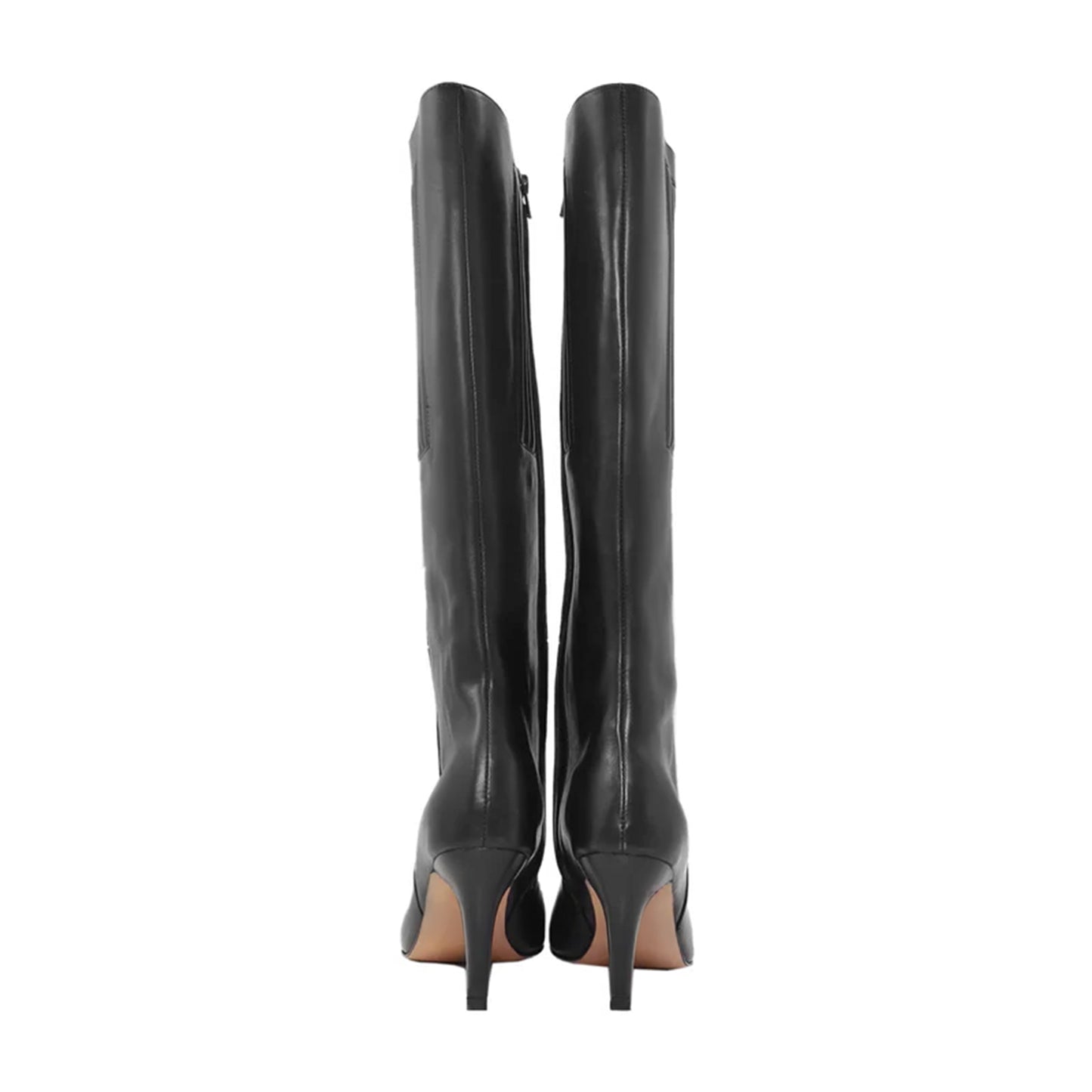 Back View of Eleonora Tall Boots with Heels – Marvel Leather