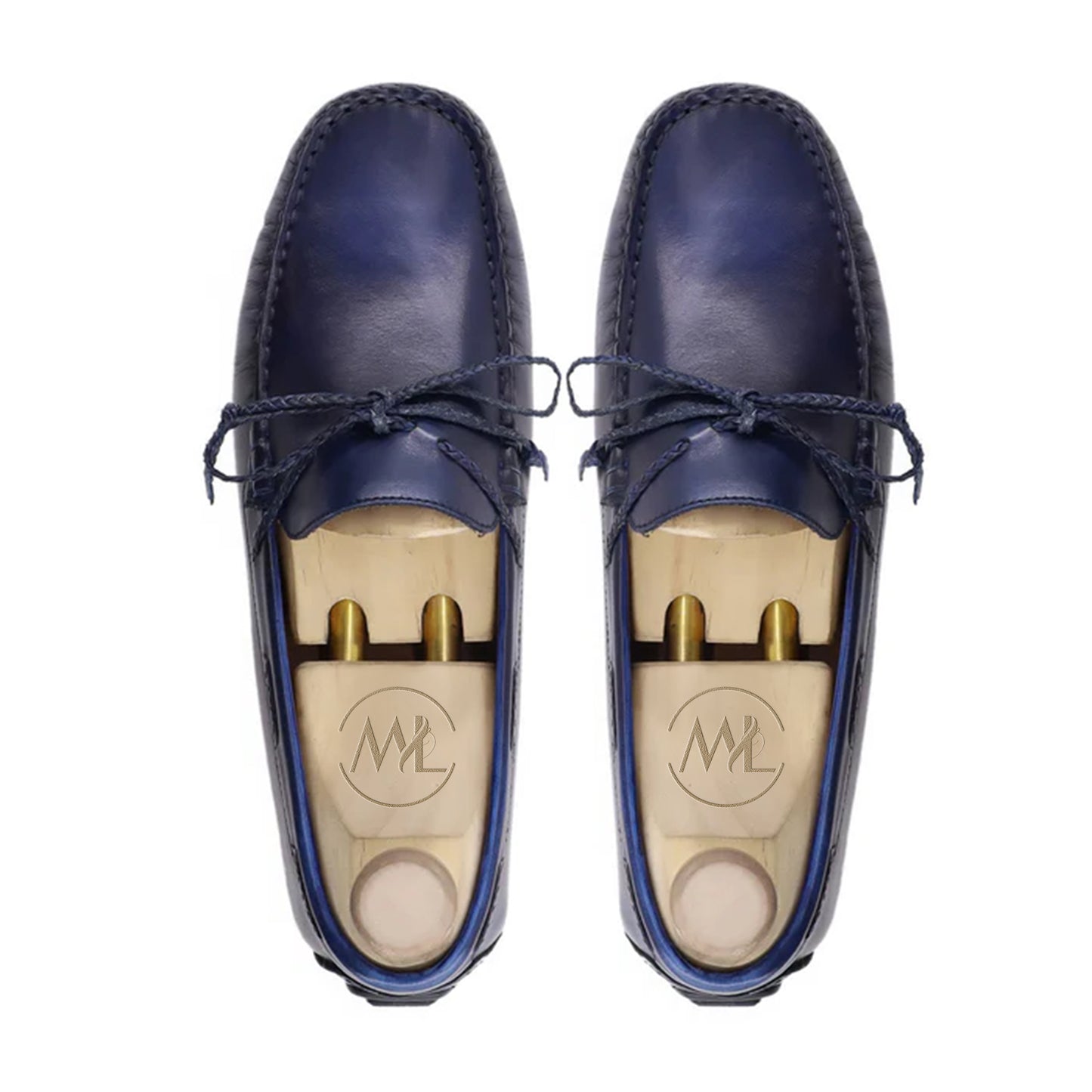 Blaise Moccasins Top View – Classic French-Inspired Slip-on Shoes