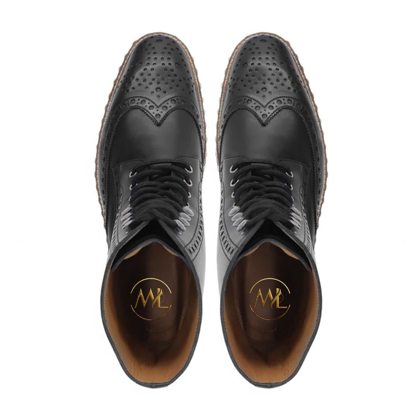 Domenico Studded Brogue Boots For Men By Marvel Leather Pakistan