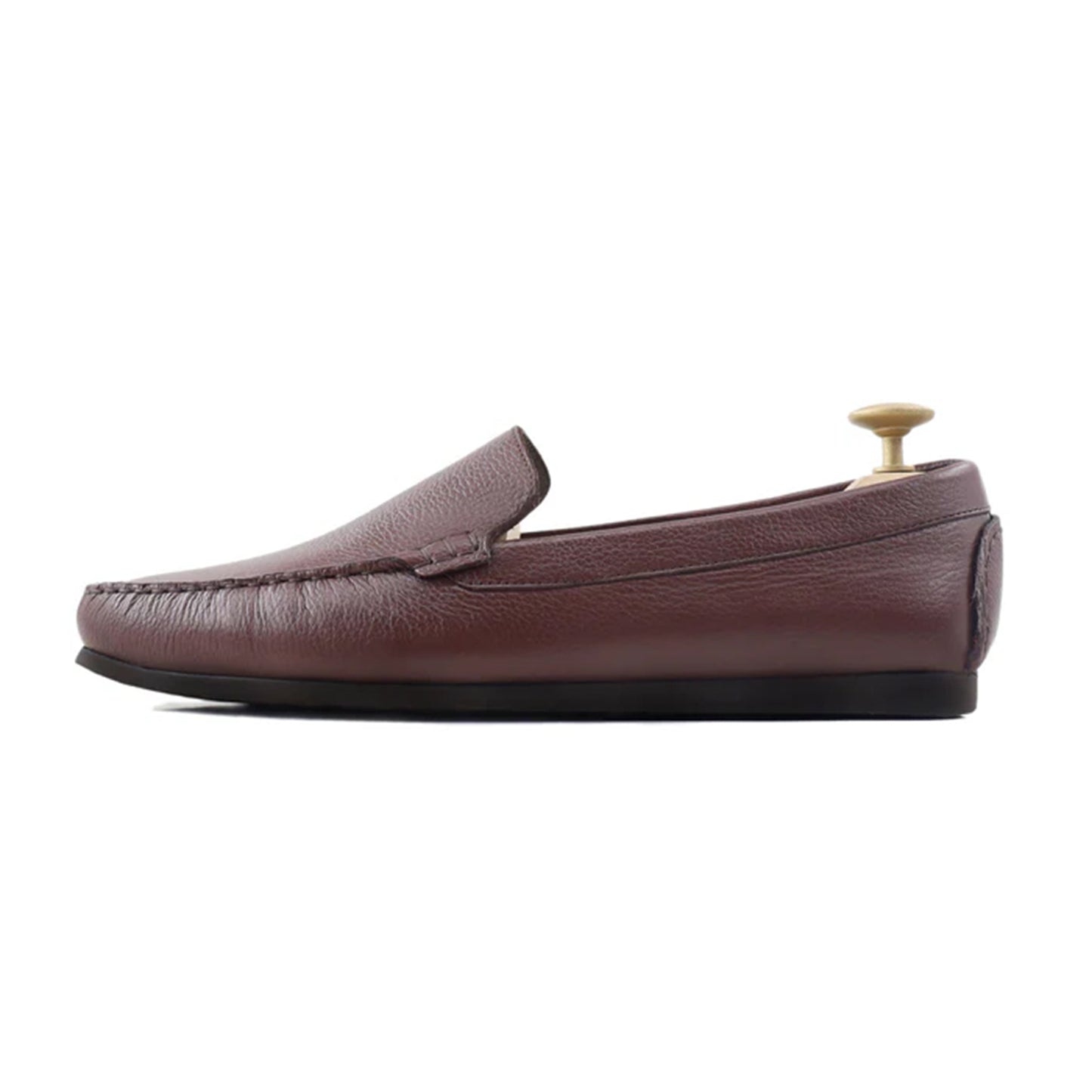 Toscano Classic Leather Loafers Side View By Marvel Leather