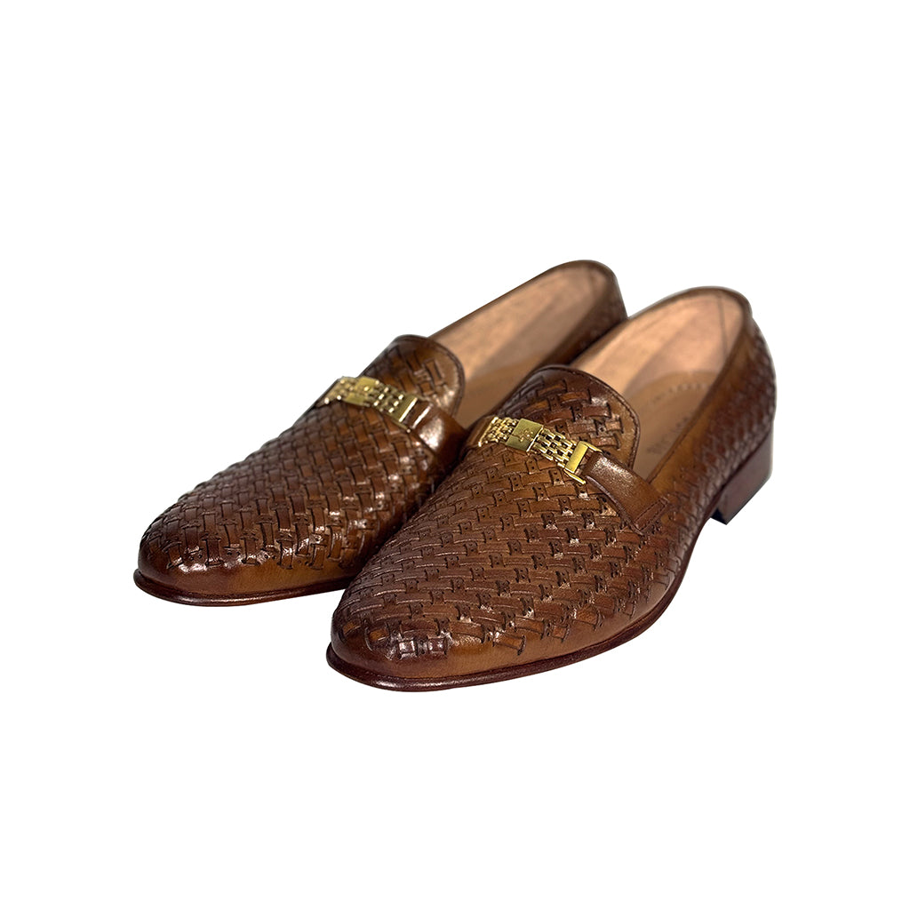 Alonzo Woven Leather Horsebit Loafers | Handmade & Made-To-Order PAK/UK 8 | US 9 | EU 42 Alonzo Woven Leather Horsebit Loafers | Handmade & Made-To-Order PAK/UK 8 | US 9 | EU 42