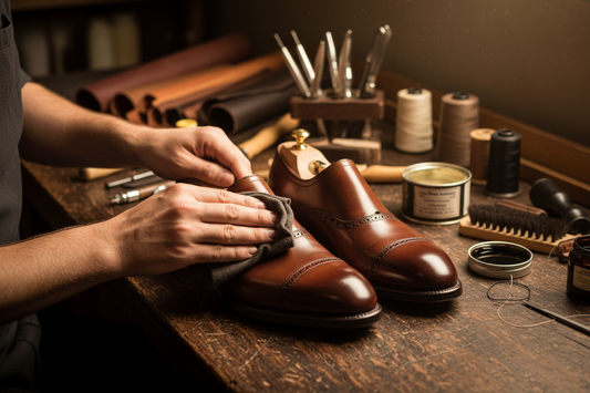 Custom handmade leather shoes crafted in Pakistan by Marvel Leather
