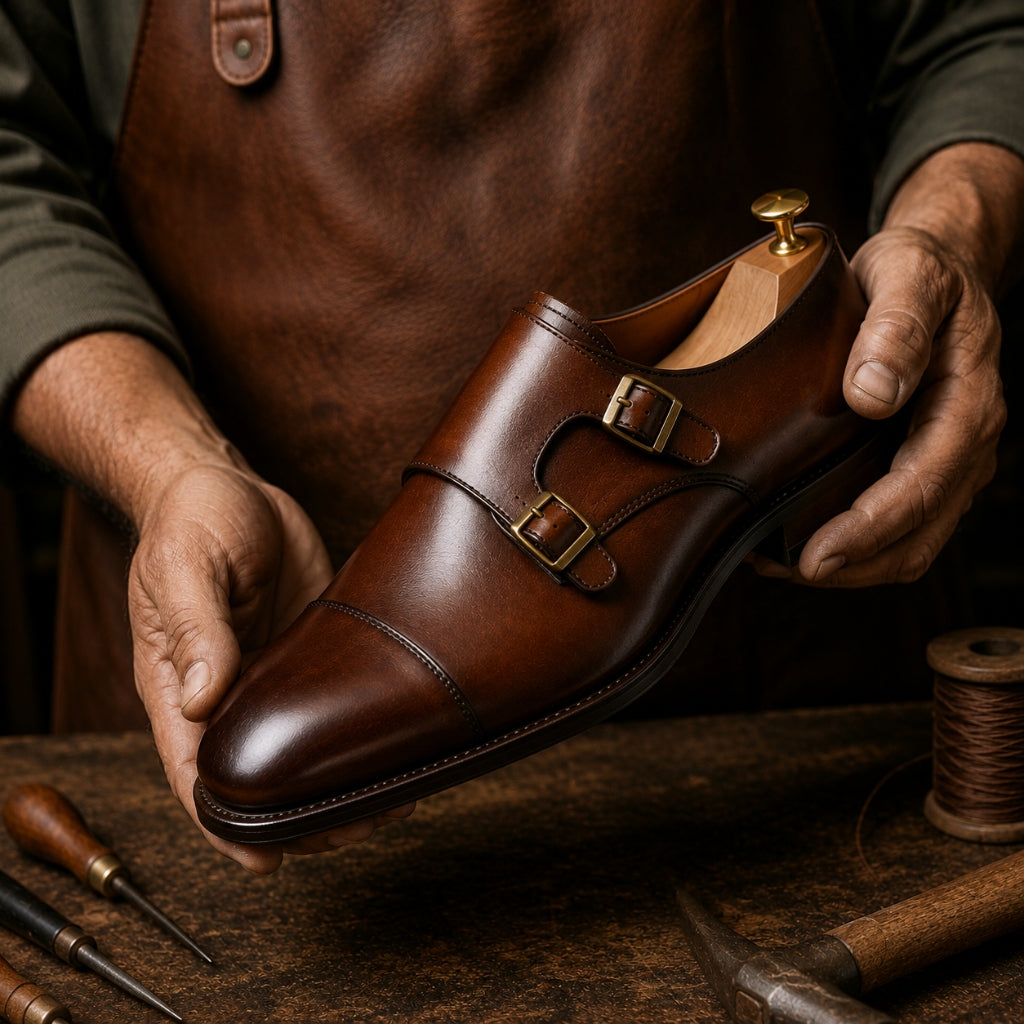 Monk Strap Shoes in Pakistan | Handcrafted Art by Marvel Leather