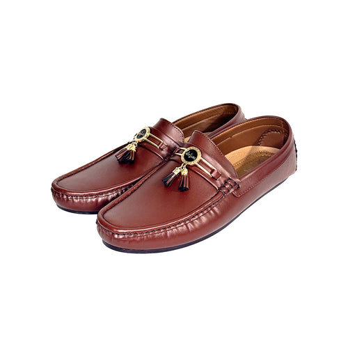 Aurelien Tassel Charm Leather Loafers Side Pair - Marvel Leather