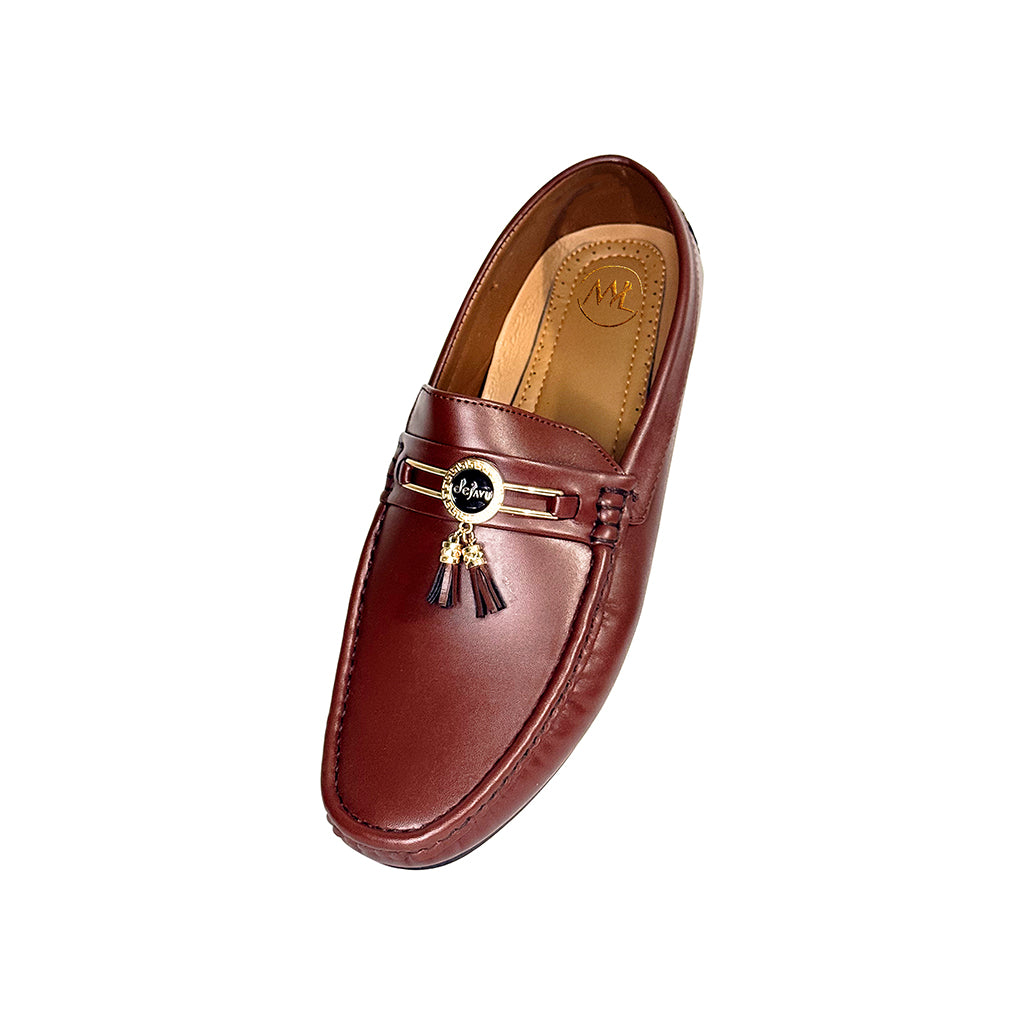 Aurelien Tassel Charm Leather Loafers Top View - Marvel Leather