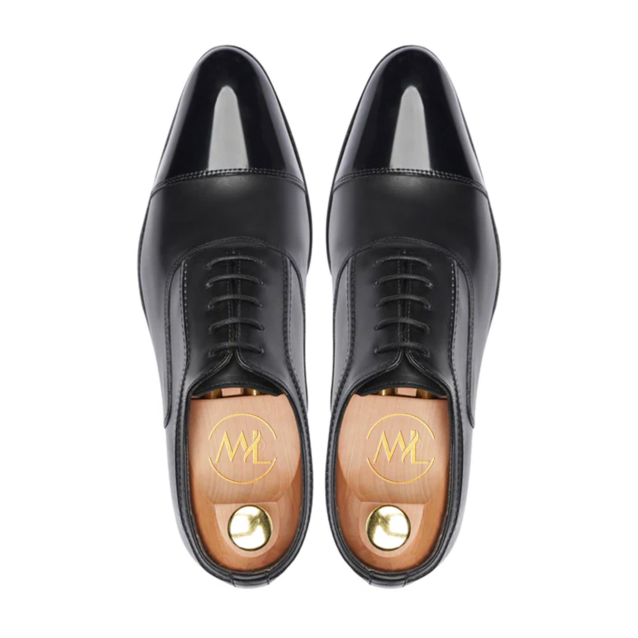 Callisto Classic Black Oxford Dress Shoes Top By Marvel Leather