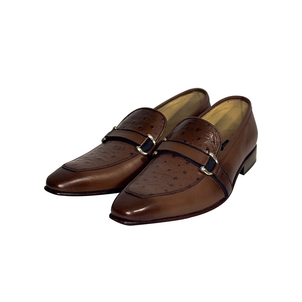 Marvel Leather Dariole Dual Texture Bit Loafers Front View