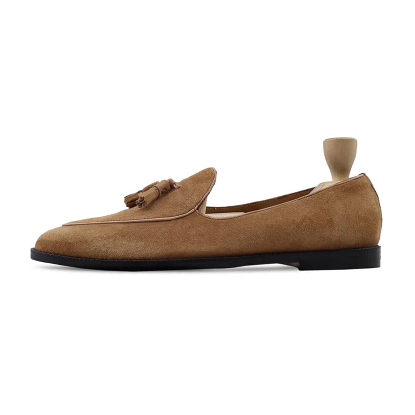 Emmerick Soft Suede Tassel Loafers Top by Marvel Leather 