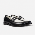 Marvel Signature Monochrome Penny Loafers in black and white