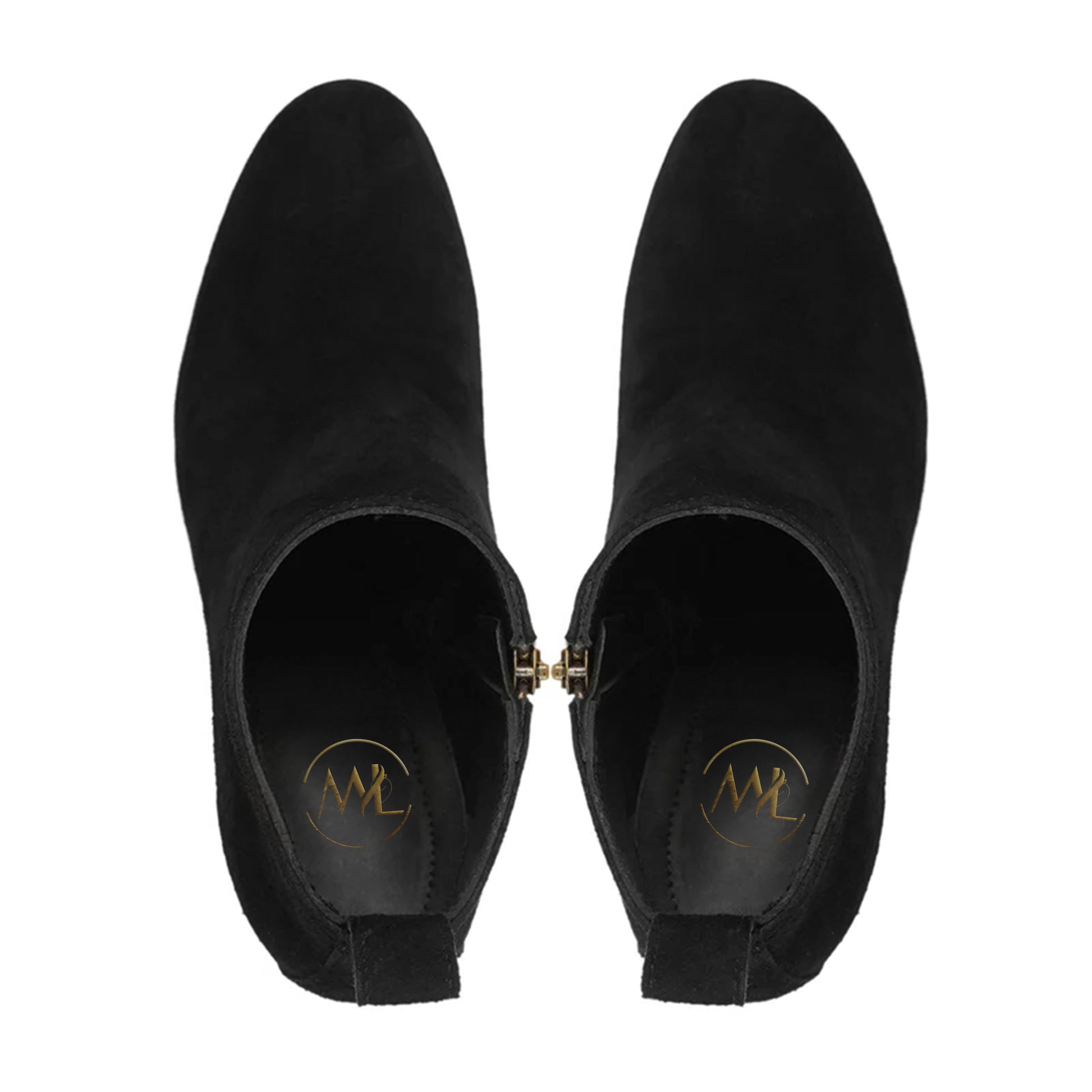 Sofia Black Suede Stiletto Ankle Boots For Women | Marvel Leather Sofia Black Suede Stiletto Ankle Boots For Women | Marvel Leather