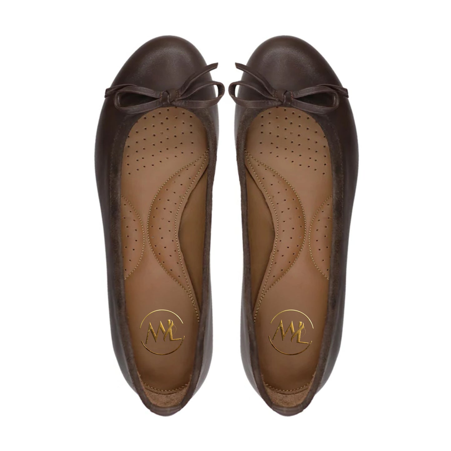 Top View Clarissa Platform Pumps – Elegant Brown Leather Footwear by Marvel Leather