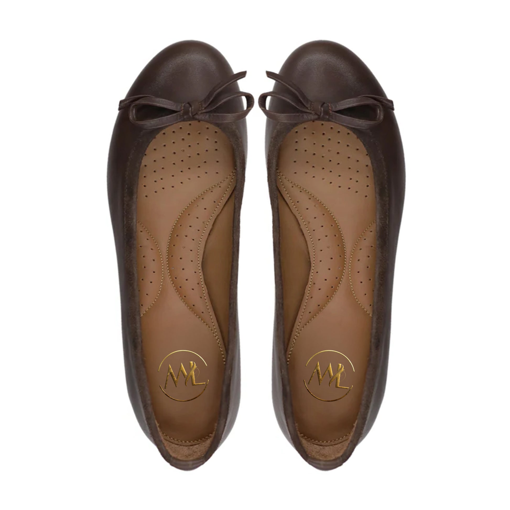 Top View Clarissa Platform Pumps – Elegant Brown Leather Footwear by Marvel Leather