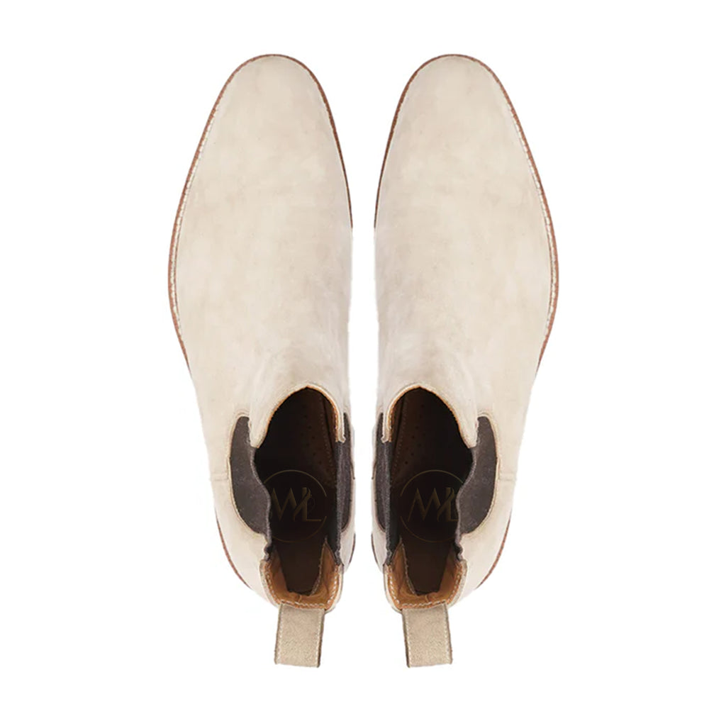 Stylish top view with Marvel Leather logo stamped insole and soft finish interior.
