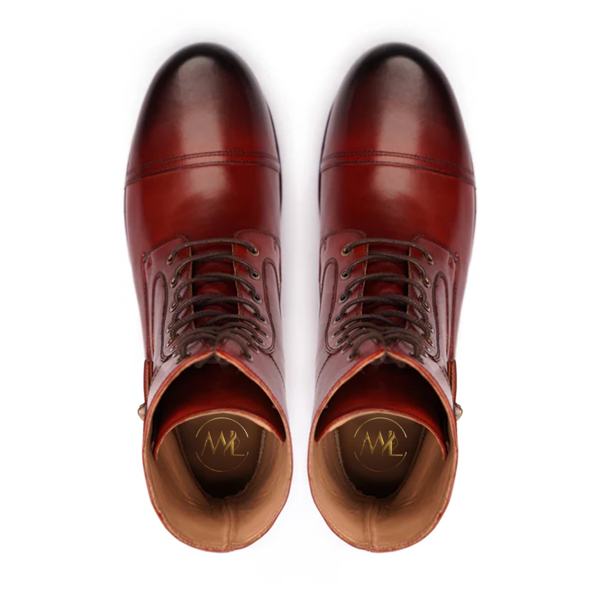 Luxury Brand on the go Fiorenzo Double Buckle Combat Boots For Men by Marvel Leather. Shipping Worldwide 