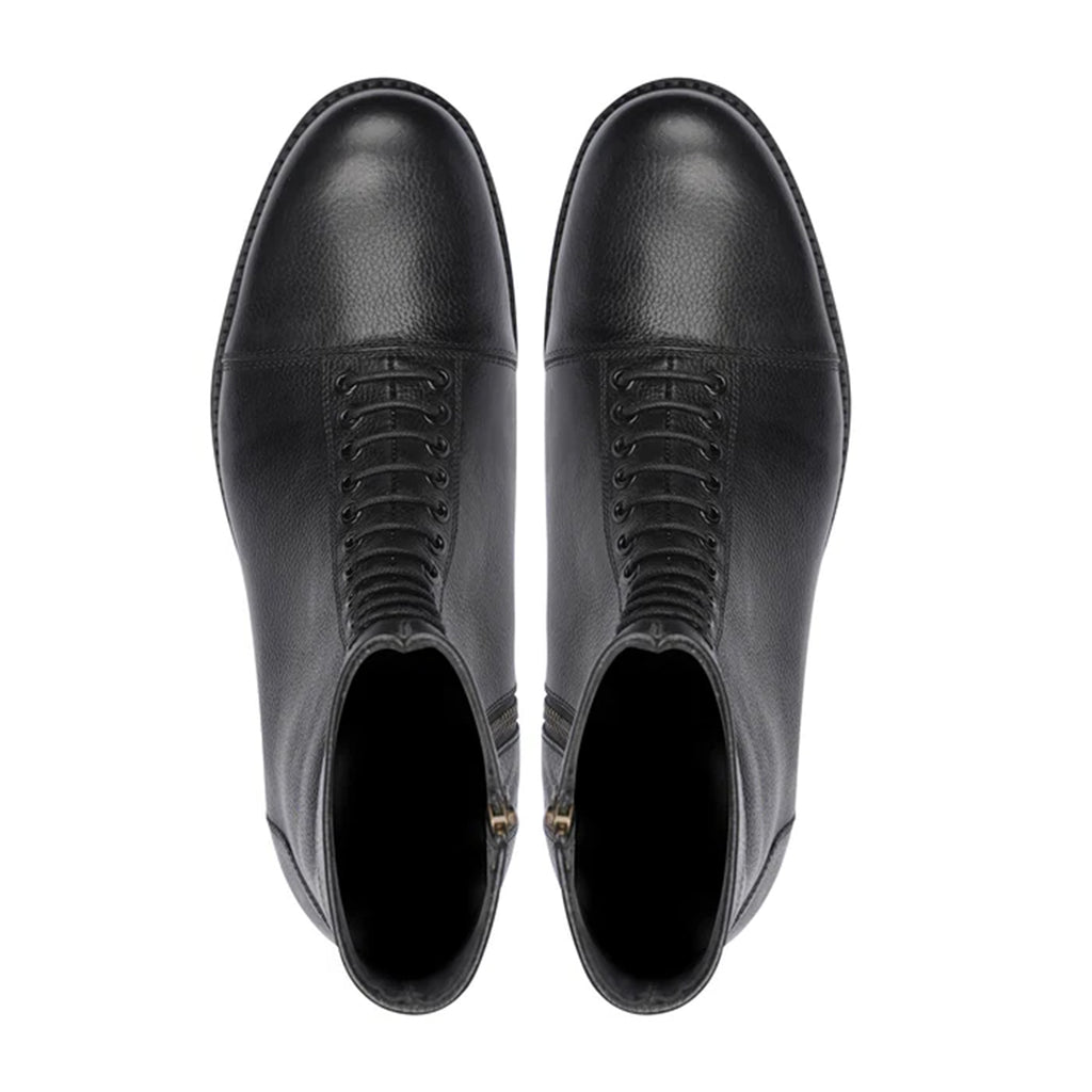 Top Valente Classic Combat Boots Showing Inner Sole Marvel Leather Logo
