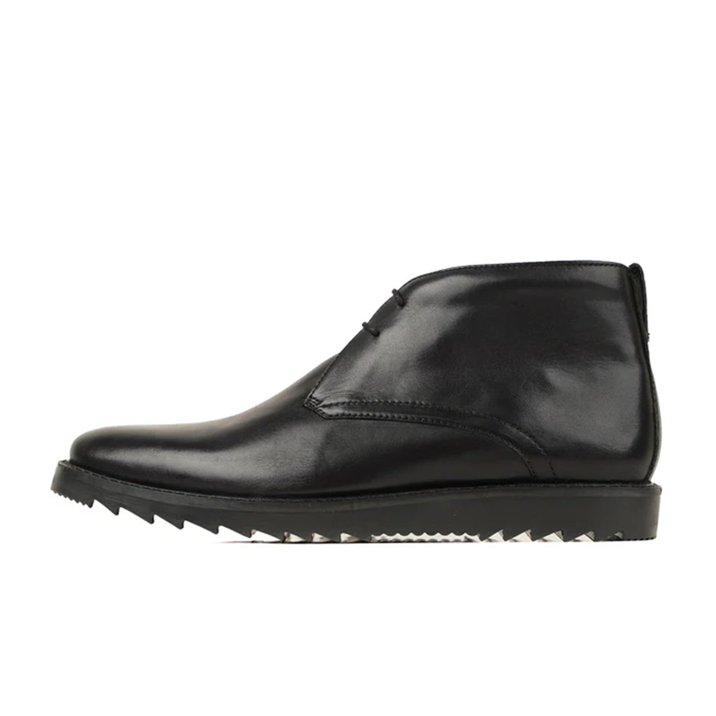 Vincenzo Black Leather Desert Boots Side By Marvel Leather