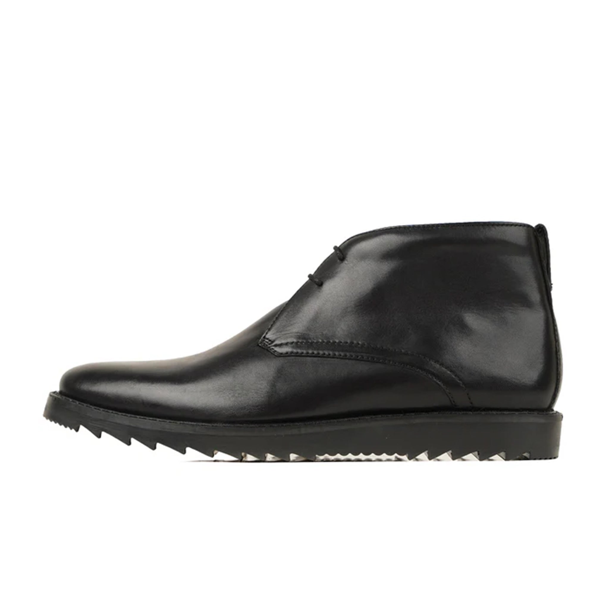 Vincenzo Black Leather Desert Boots Side By Marvel Leather