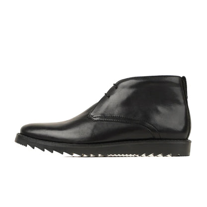Vincenzo Black Leather Desert Boots Side By Marvel Leather