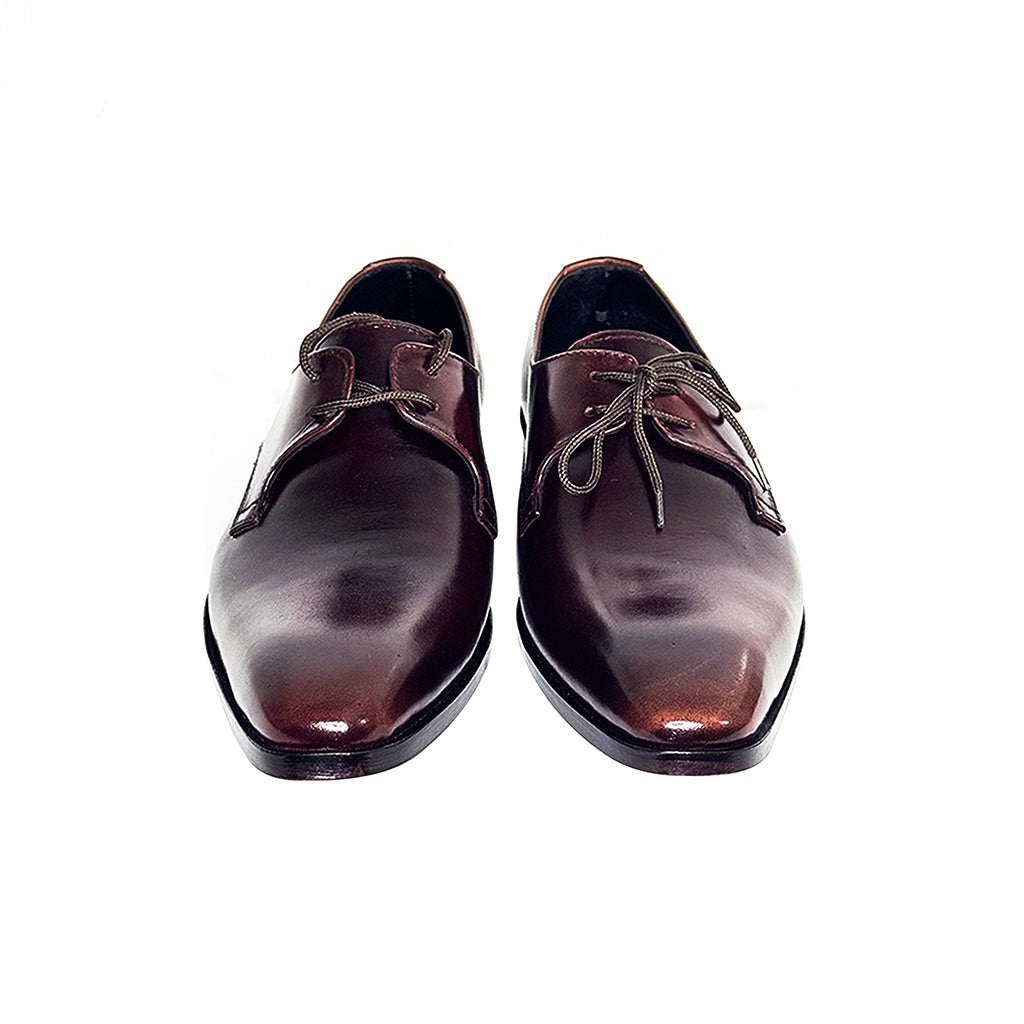 giancarlo classic burgundy derby front by Marvel Leather 