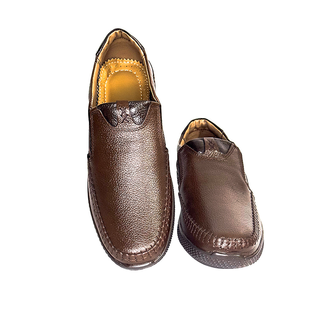 Giancarlo handcrafted brown moc toe loafers for men – casual and formal slip-ons

