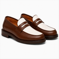 Marvel Signature Brown & White Penny Loafers