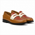 Marvel Signature caramel contrast penny loafers