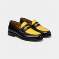 Marvel Signature DuoTone black and yellow leather loafers