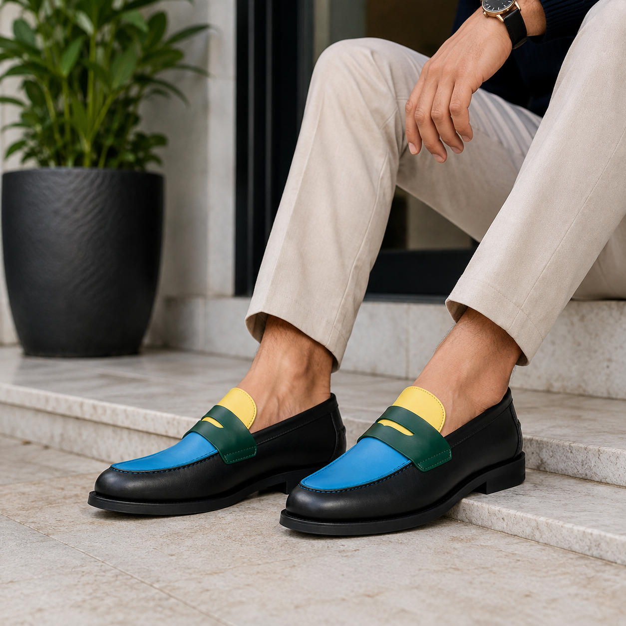 Marvel Signature Prism Colorblock Penny Loafers Lifestyle