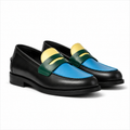 Marvel Signature Prism Colorblock Penny Loafers in black, blue, green and yellow