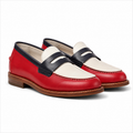 Marvel Signature Prism Colorblock slip-on dress shoes in red, white and navy