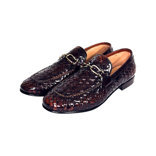 Matias luxury brown loafers with horsebit and tassel – Marvel Leather formal shoes