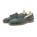 Texa Olive Suede Tassel Loafers – Handmade Casual Shoes for Men by Marvel Leather