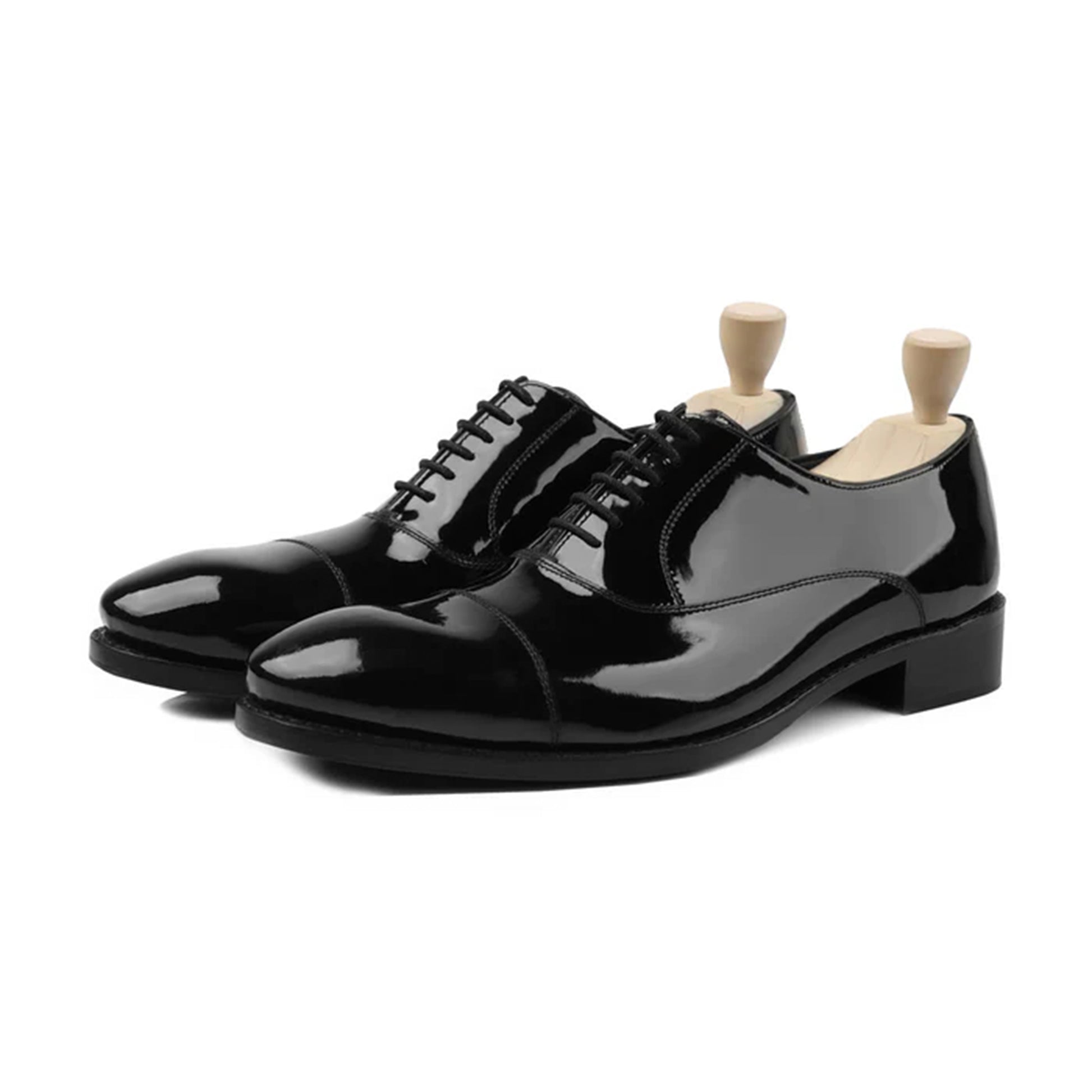 Thierry Classic Patent Leather Oxford Shoes – Marvel Leather Handmade Black Formal Shoes