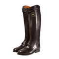The Windsor Cavalry Long Boot handcrafted from premium dark brown full-grain leather featuring made-to-order luxury craftsmanship by Marvel Leather.